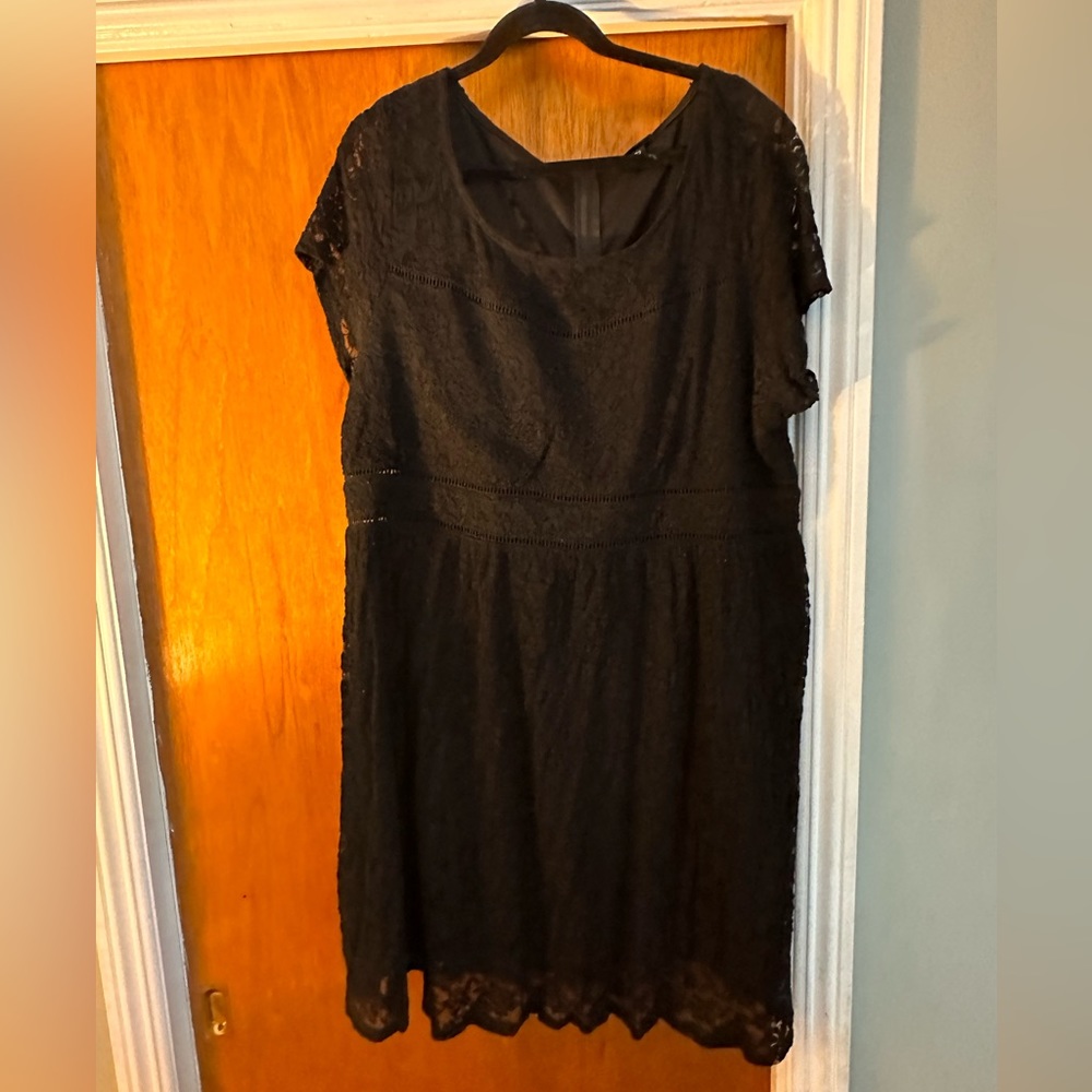 Torrid size 22 black lace dress